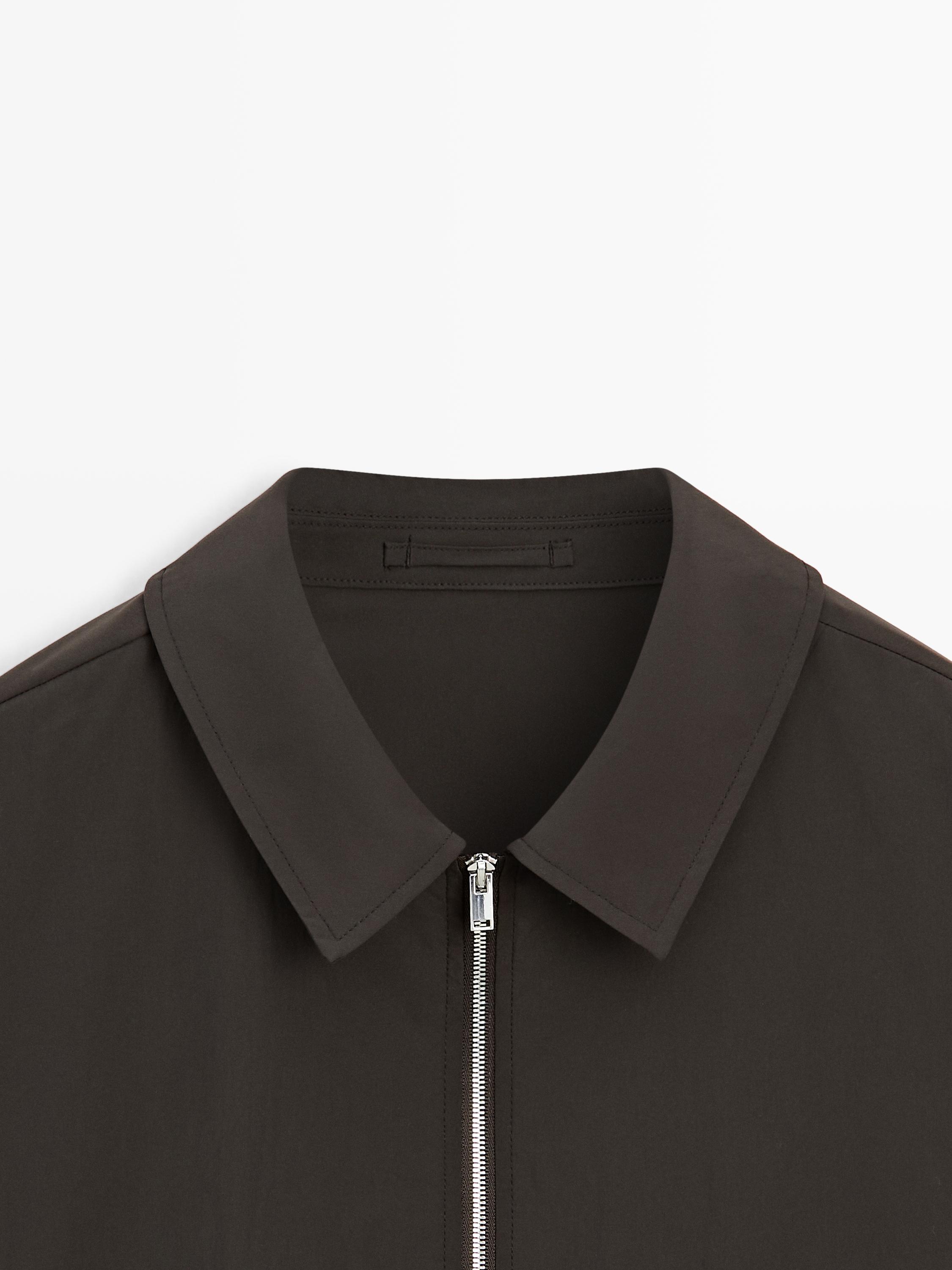 Blouson court total look